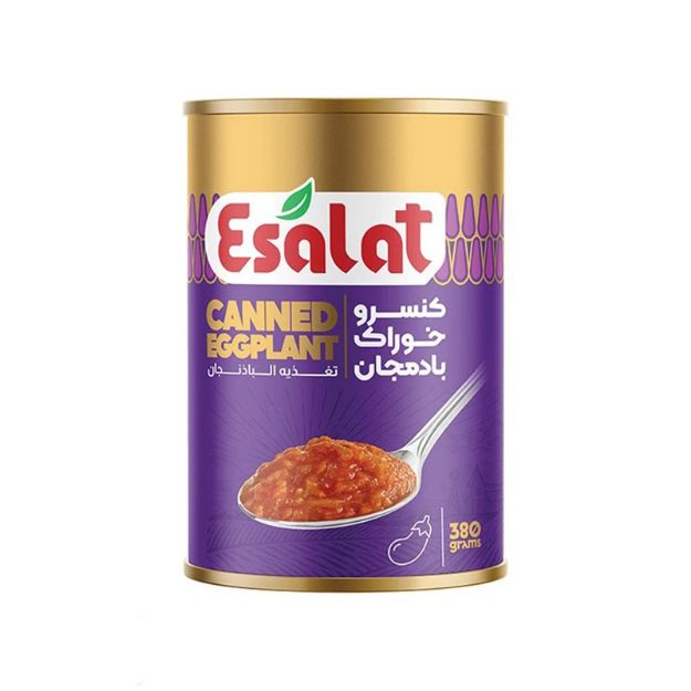 تصویر  کنسرو خوراک بادمجان اصالت 380 گرم