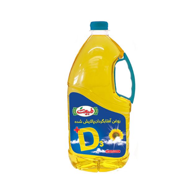 تصویر  روغن آفتابگردان ویتامین D3 طبیعت 1.8 لیتری